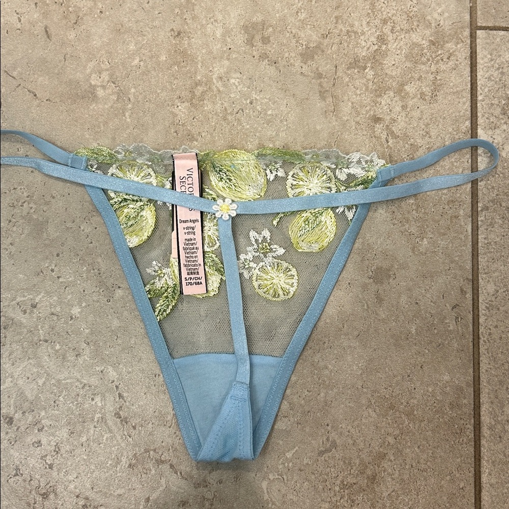 Victoria's Secret Lemon Embroidery Panty - Picture 3 of 5